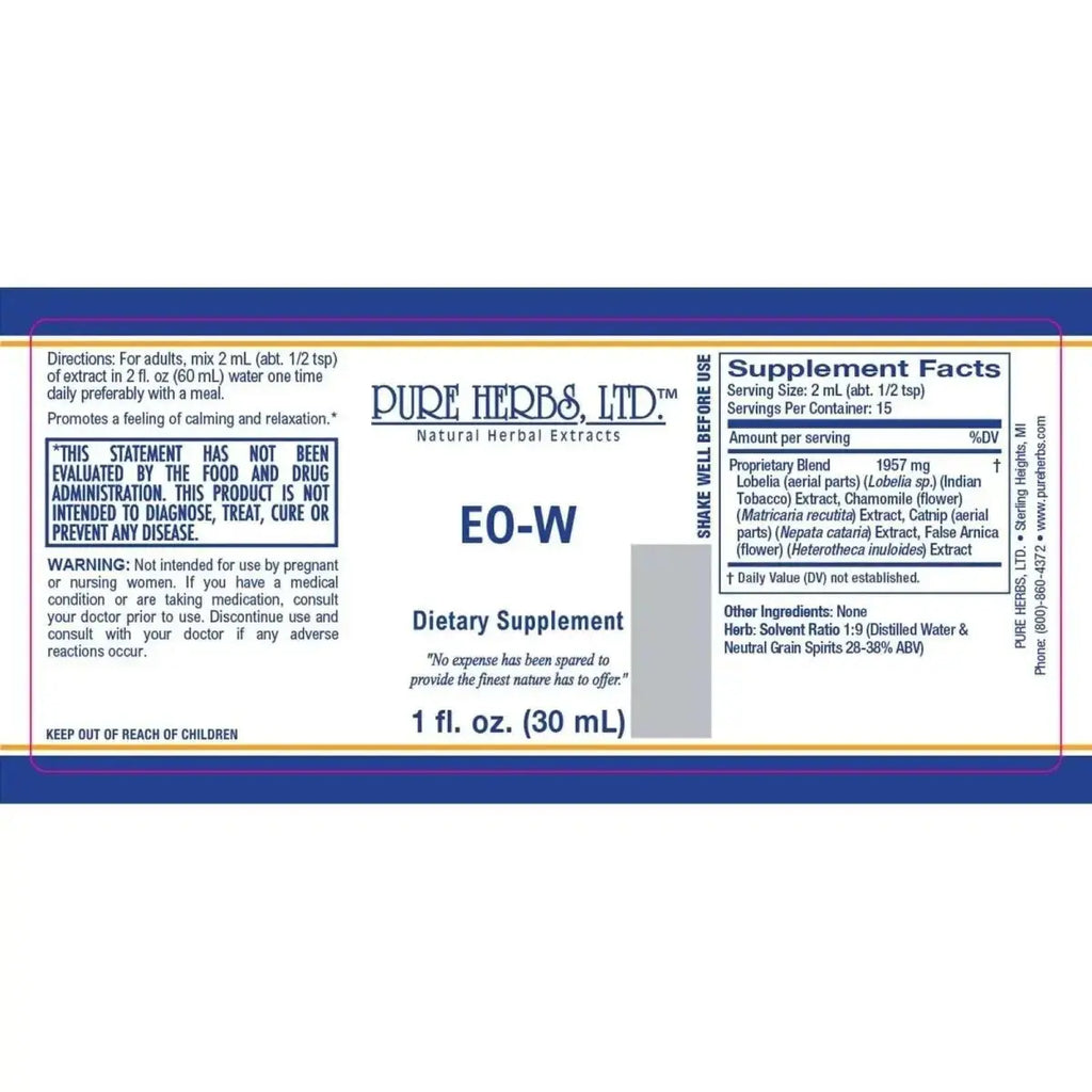 EO - W (Arnica, Catnip, Chamomile, Indian Tobacco) - Futures ETC Tincture