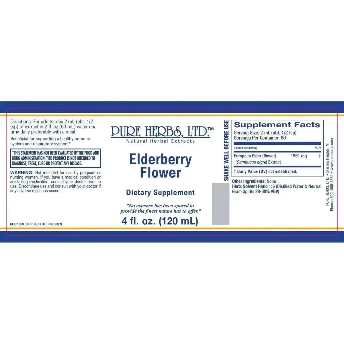 Elderberry Flower (Sambucus nigra) - Futures ETC Tincture