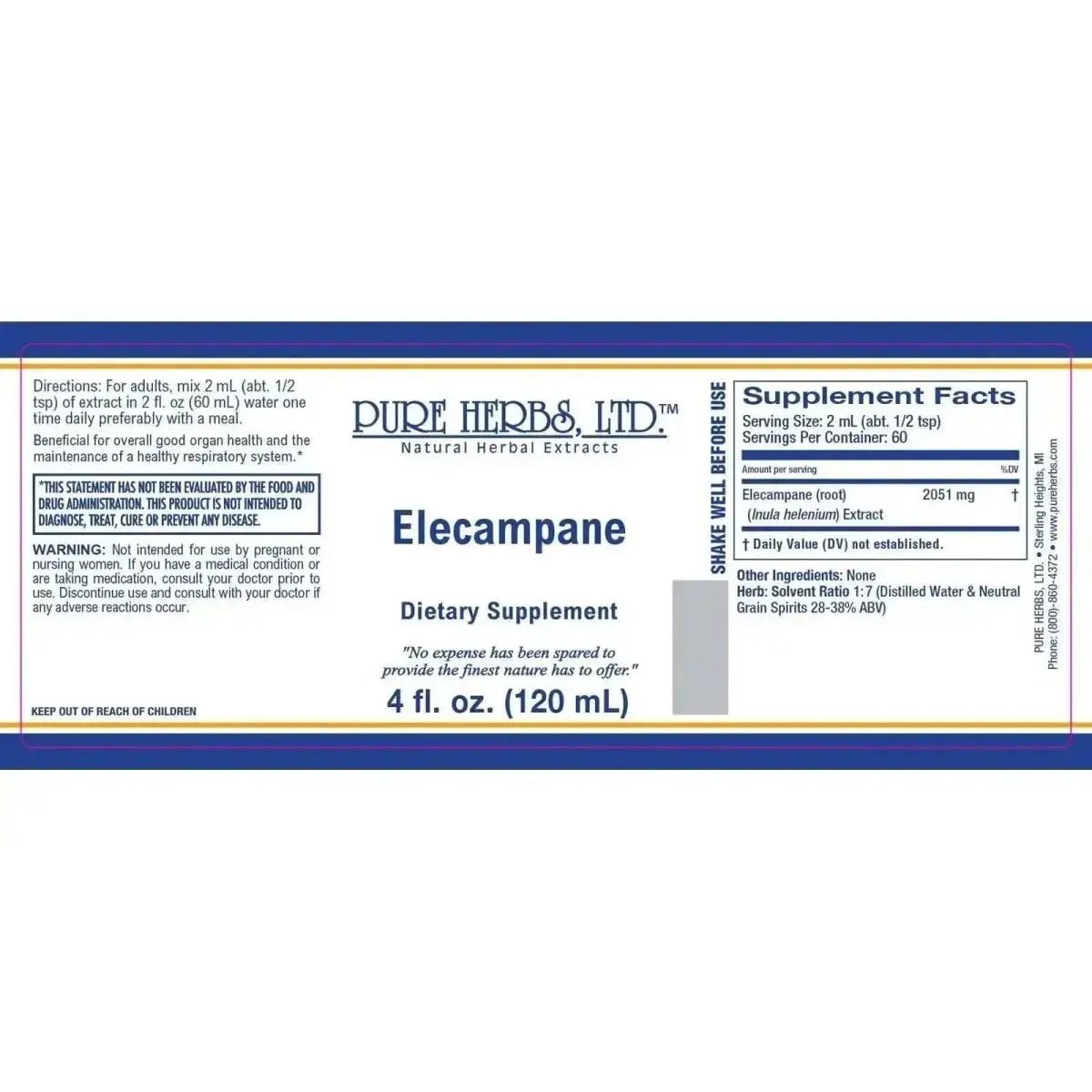 Elecampane (Inula helenium) - Futures ETC Tincture