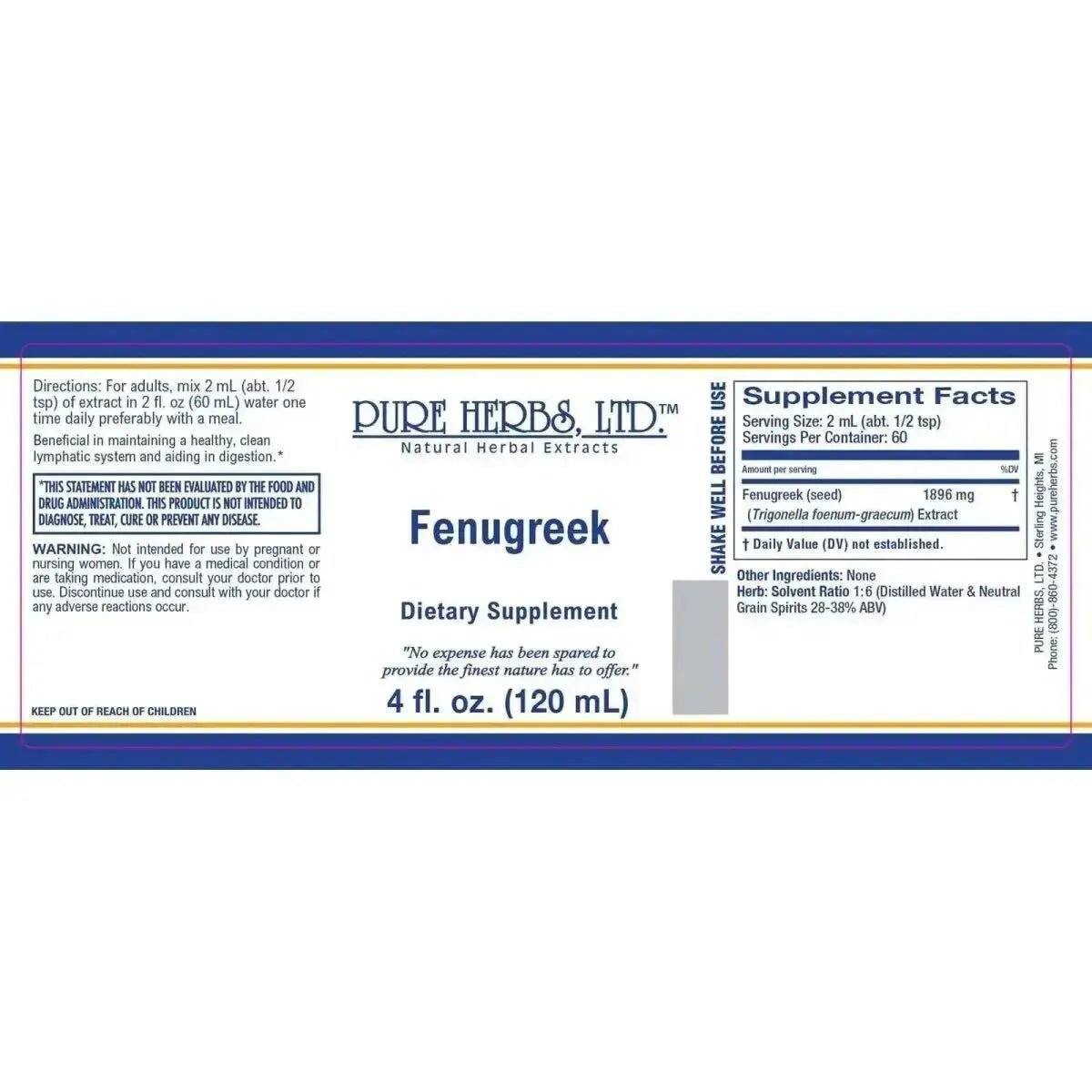 Fenugreek (Trigonella foenum graecum) - Futures ETC Tincture