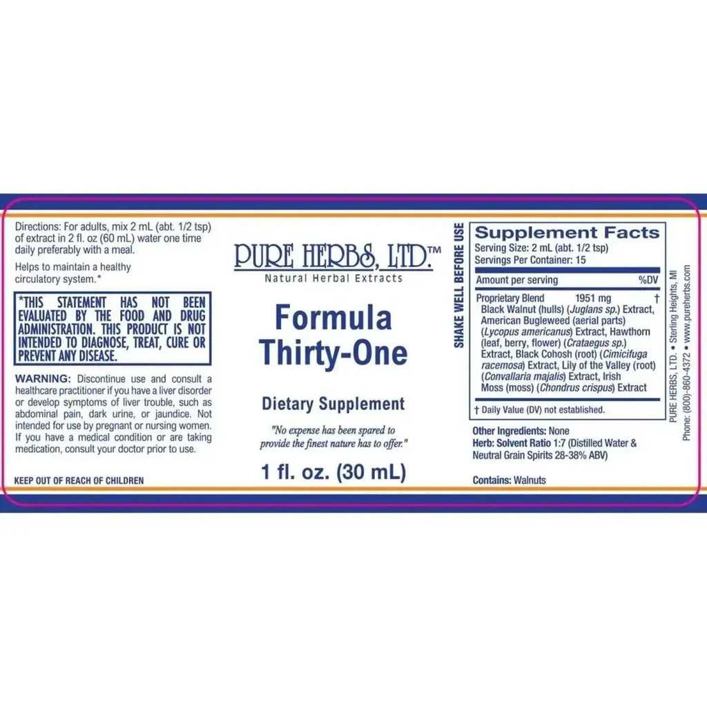 Formula Thirty-One, Tincture, Futures ETC