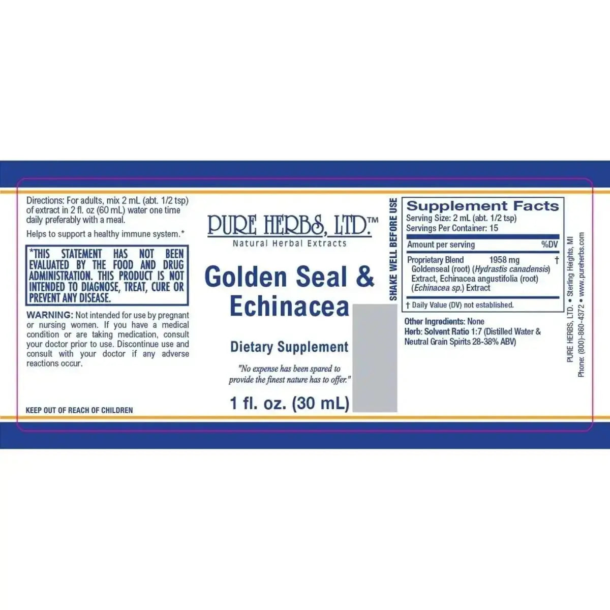 Golden Seal & Echinacea - Futures ETC Tincture