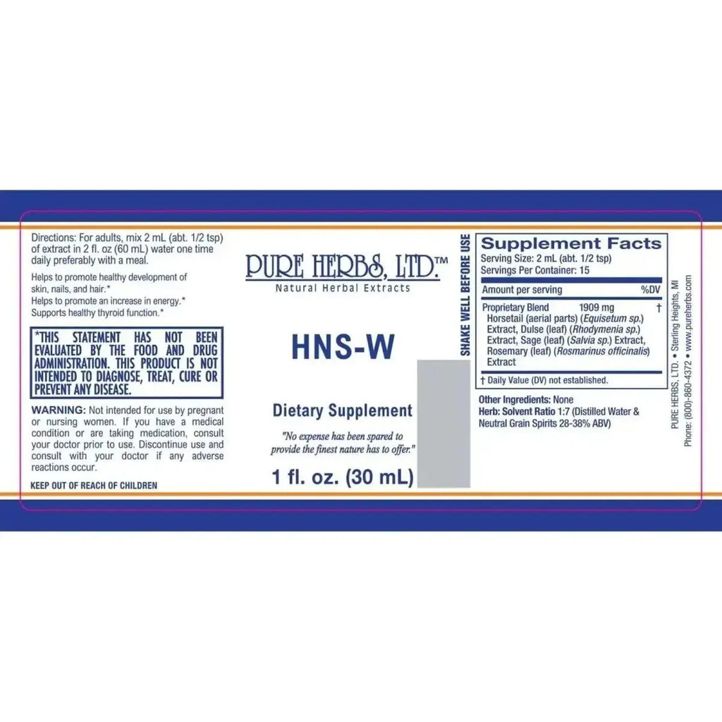 HNS - W (Dulse, Horsetail, Rosemary, Sage) - Futures ETC Tincture