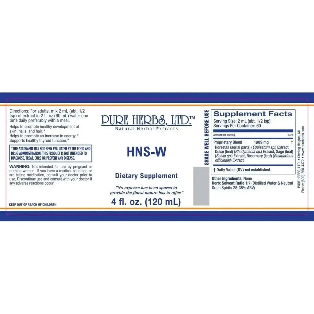 HNS - W (Dulse, Horsetail, Rosemary, Sage) - Futures ETC Tincture