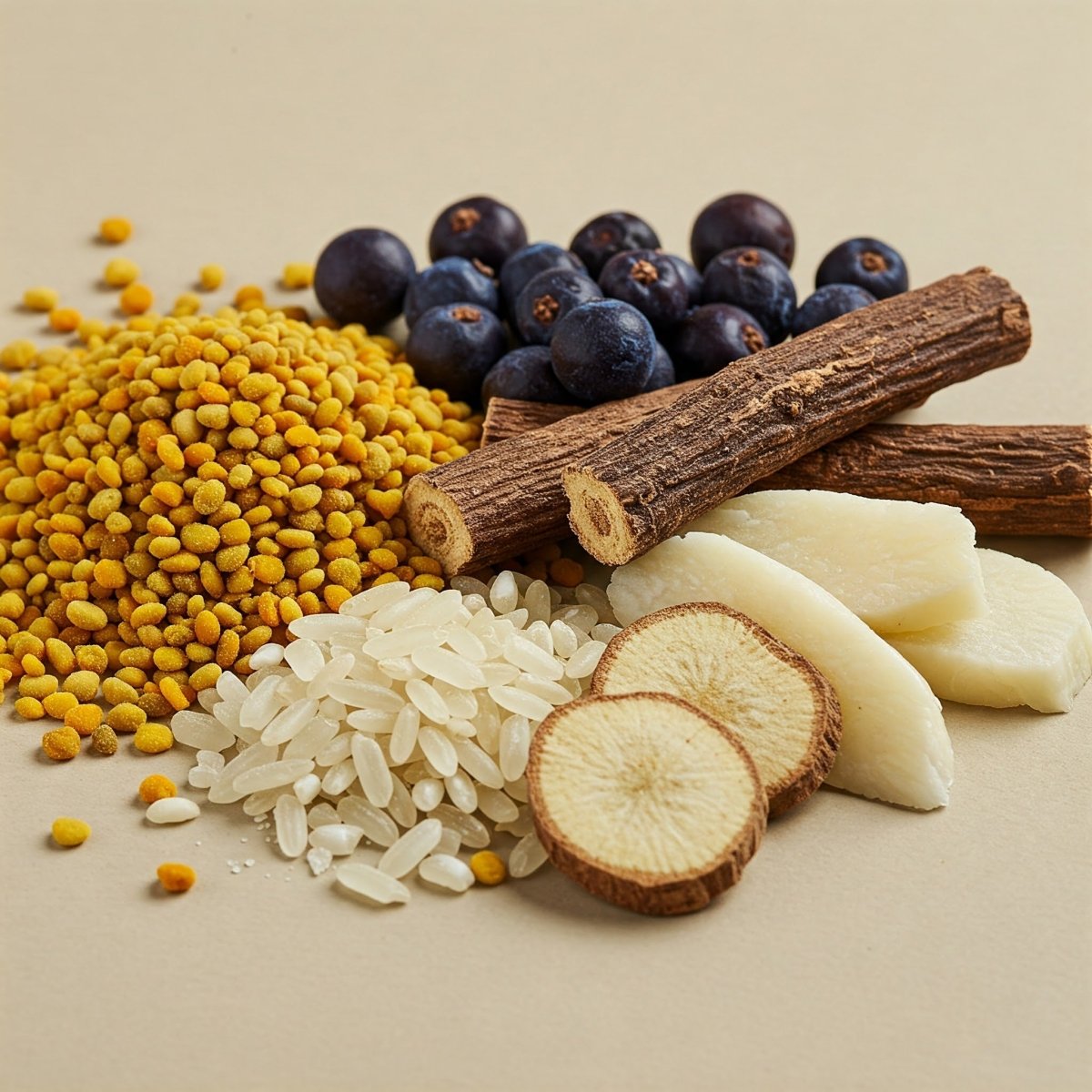 HYG-W – Apoyo energético, glandular y nervioso | Polen de abeja, bayas de enebro, raíz de regaliz, salvado de arroz y raíz dulce