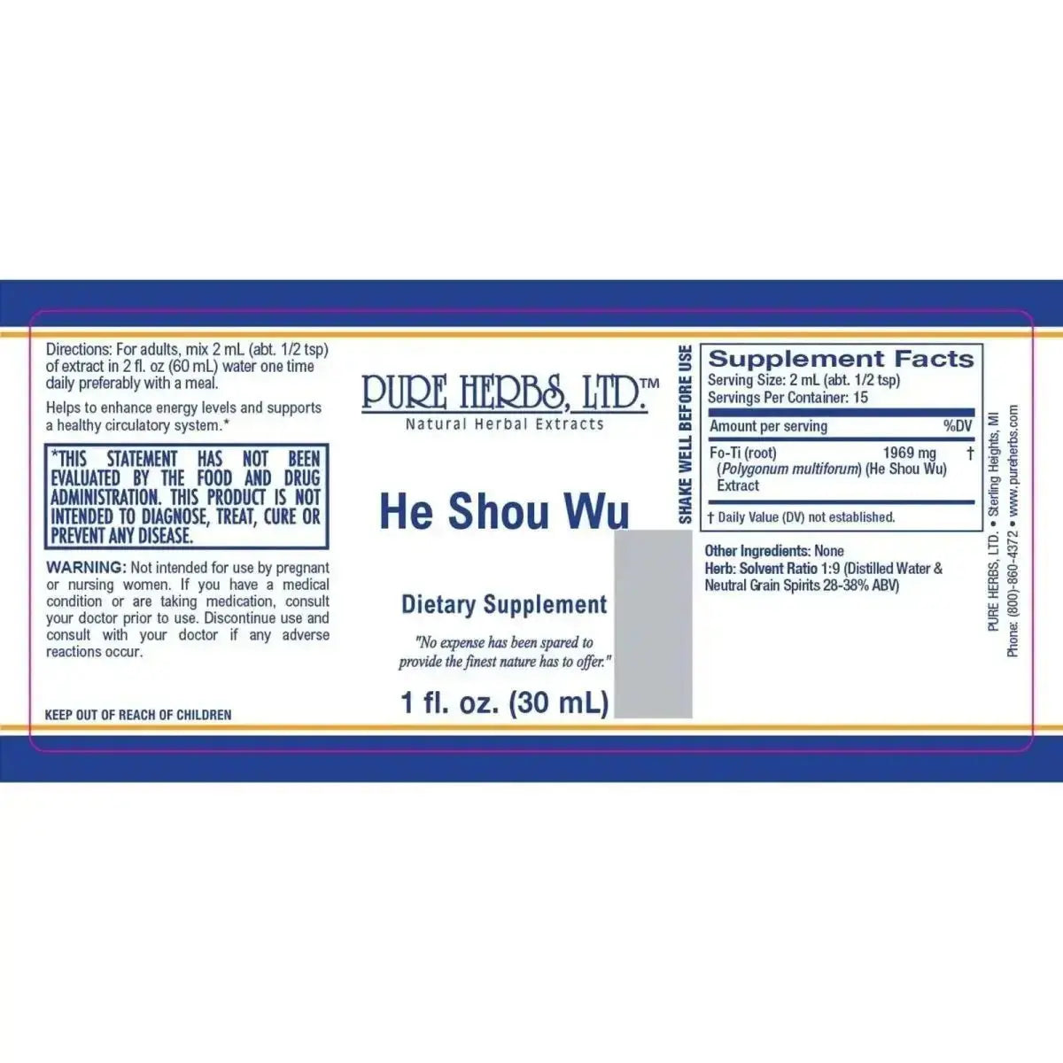 He Shou Wu [Fo - Ti] (Polygonum multiforum) - Futures ETC Tincture