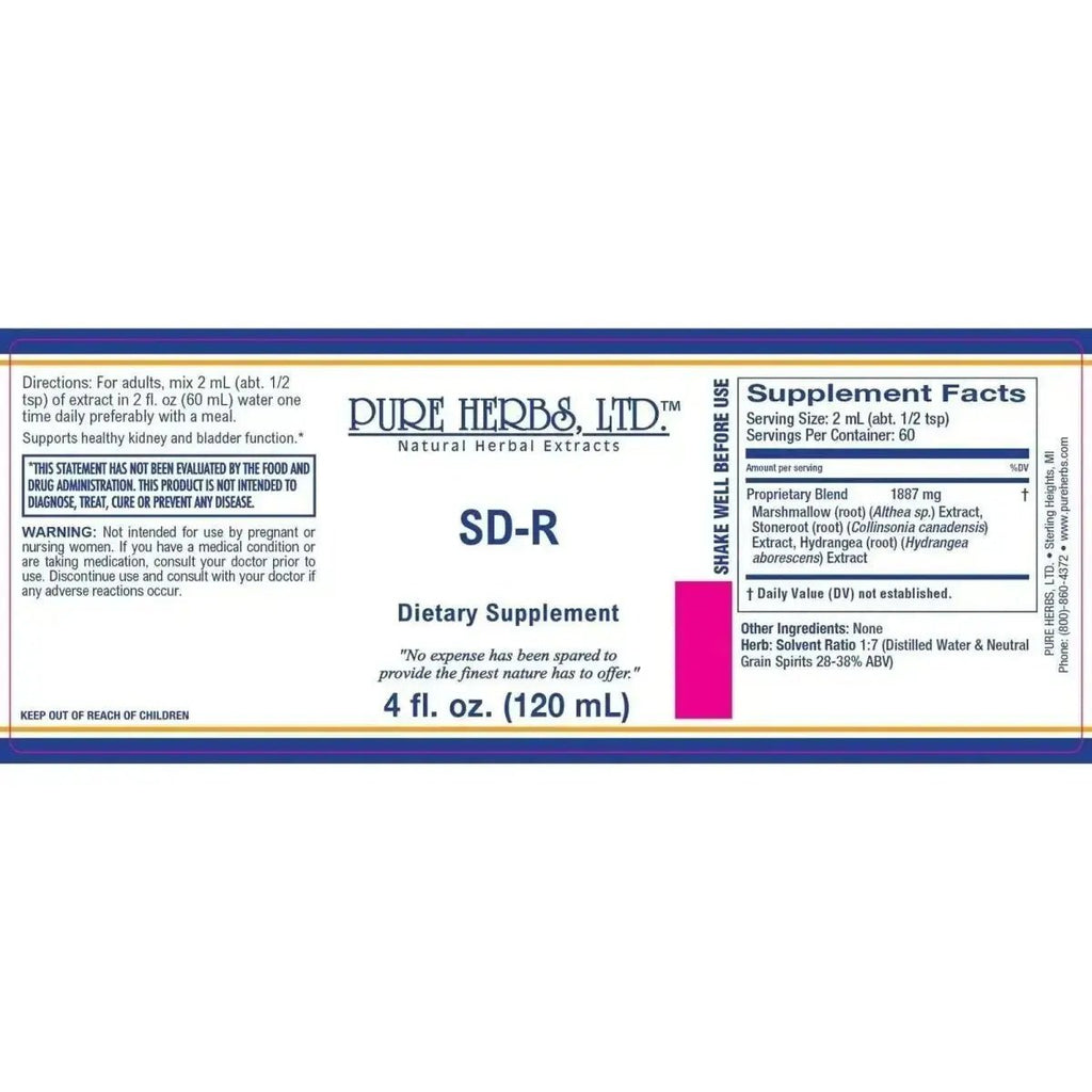 SD - R: Hydrangea, Marshmallow & Stone Root for Natural Wellness - Futures ETC Tincture