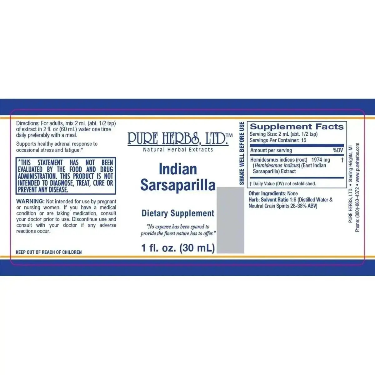 Indian Sarsaparilla (Hemidesmus Indicus) - Futures ETC tincture