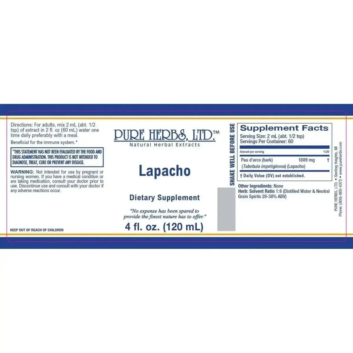 Lapacho (Pau d'Arco) - Futures ETC Tincture
