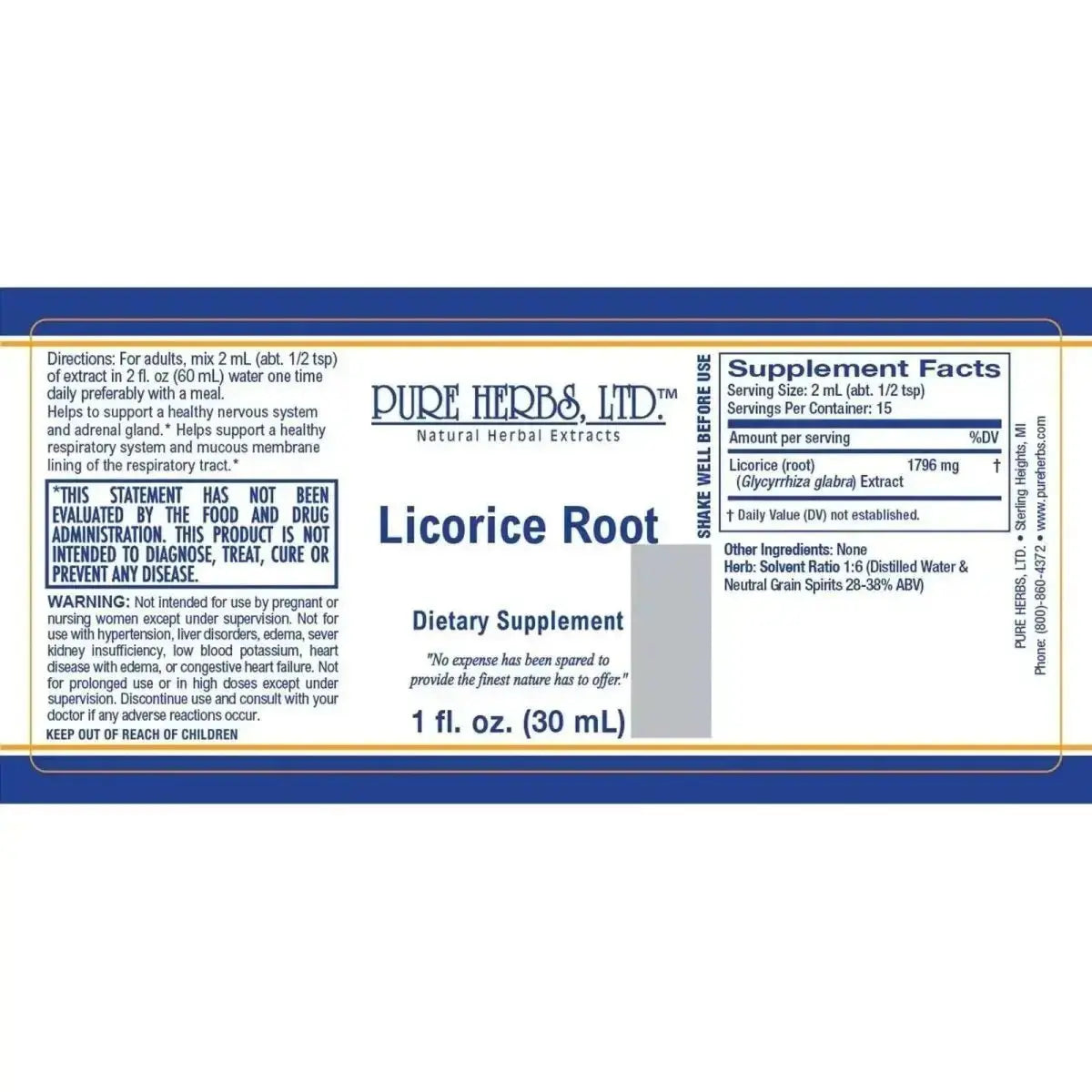 Licorice Root (Glycyrrhiza glabra) - Futures ETC Tincture