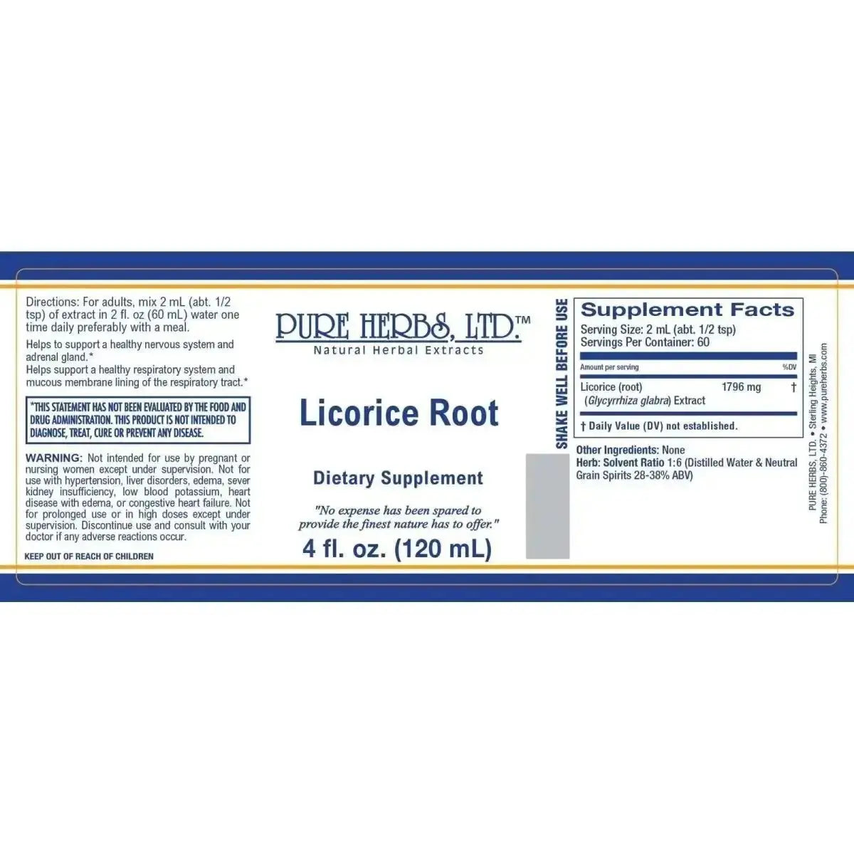 Licorice Root (Glycyrrhiza glabra) - Futures ETC Tincture