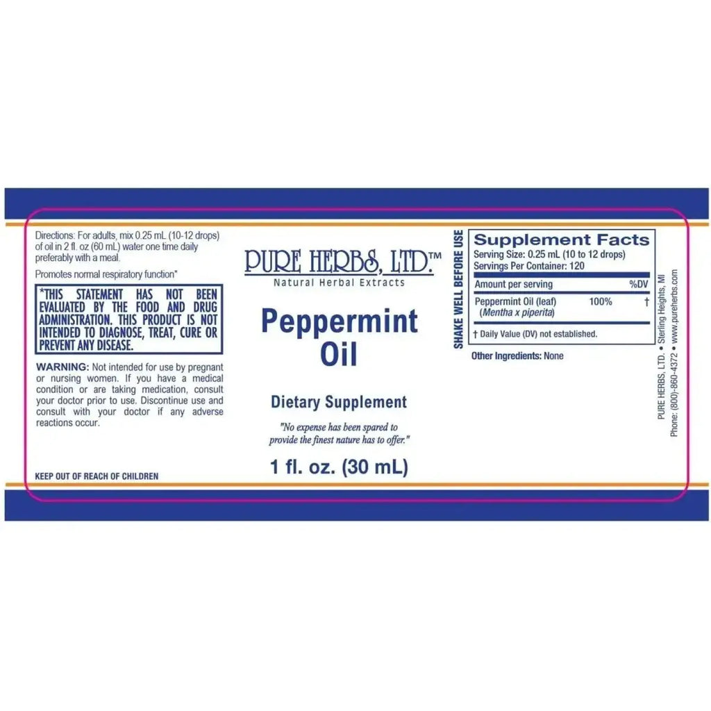 Peppermint Leaf (Mentha piperita) Extract and Oil - Futures ETC Tincture