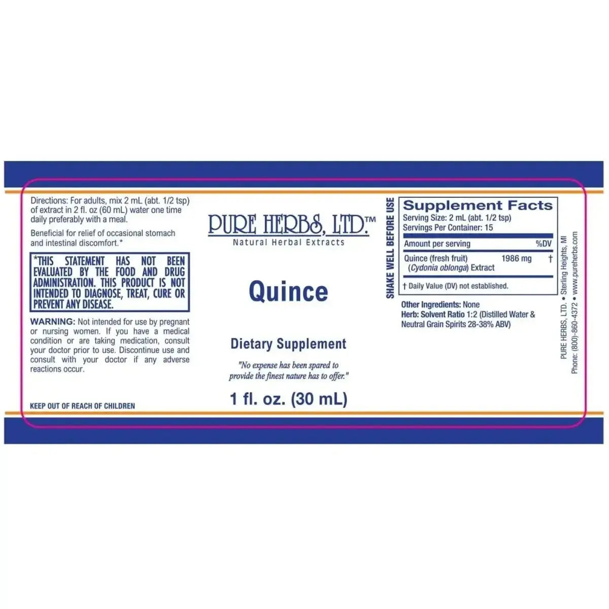 Quince (Cydonia oblonga) - Futures ETC Tincture