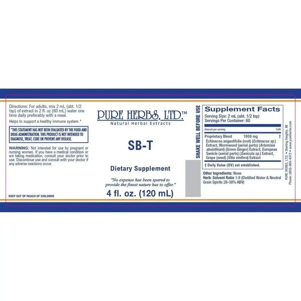 SB - T (Echinacea, Grape Seed, Green Ginger, Sanicle) - Futures ETC Tincture