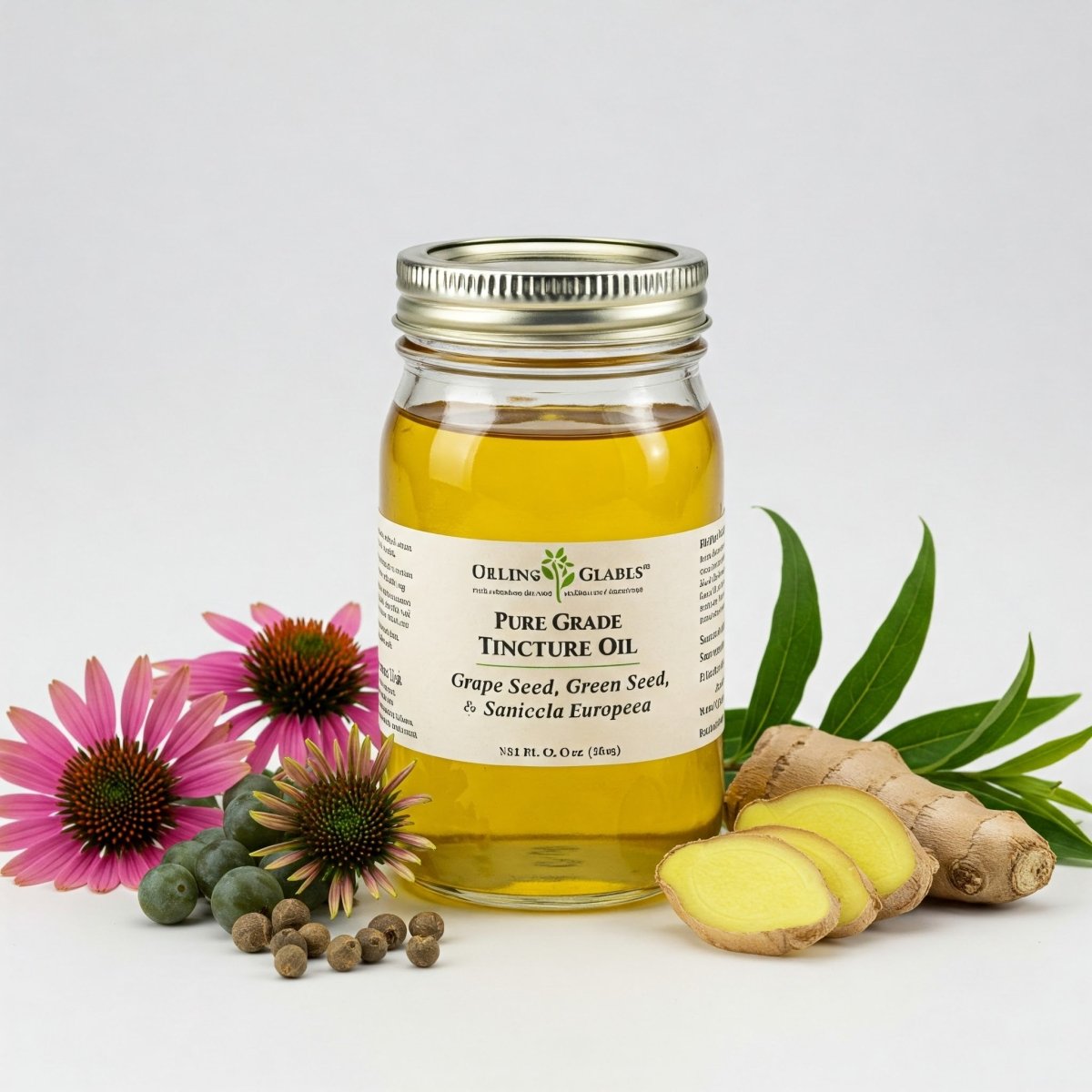 SB-T – Soutien Immunitaire, Antioxydant & Lymphatique | Échinacée, Pépins de Raisin, Gingembre Vert & Sanicle