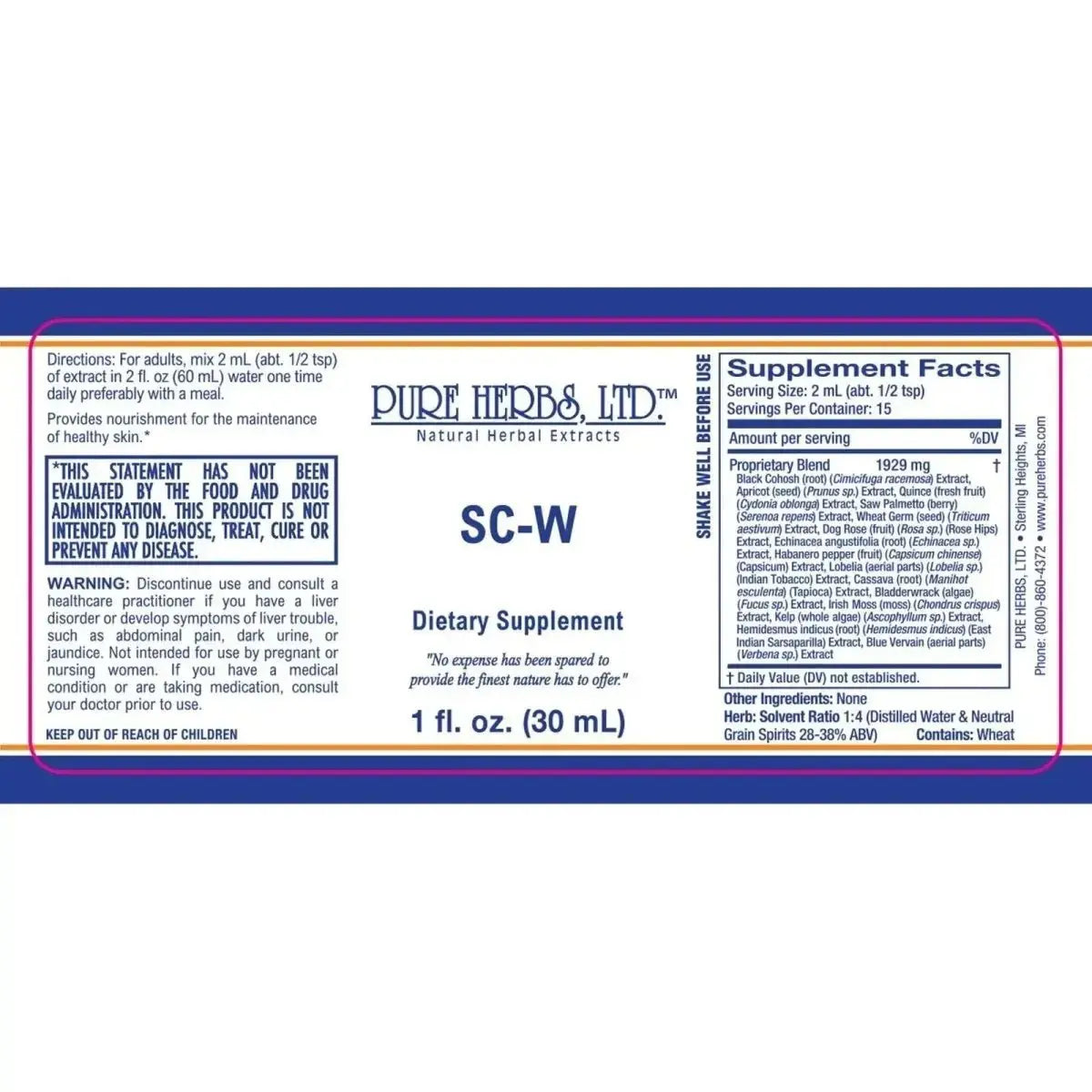 SC - W (Reformulated) - Futures ETC Tincture