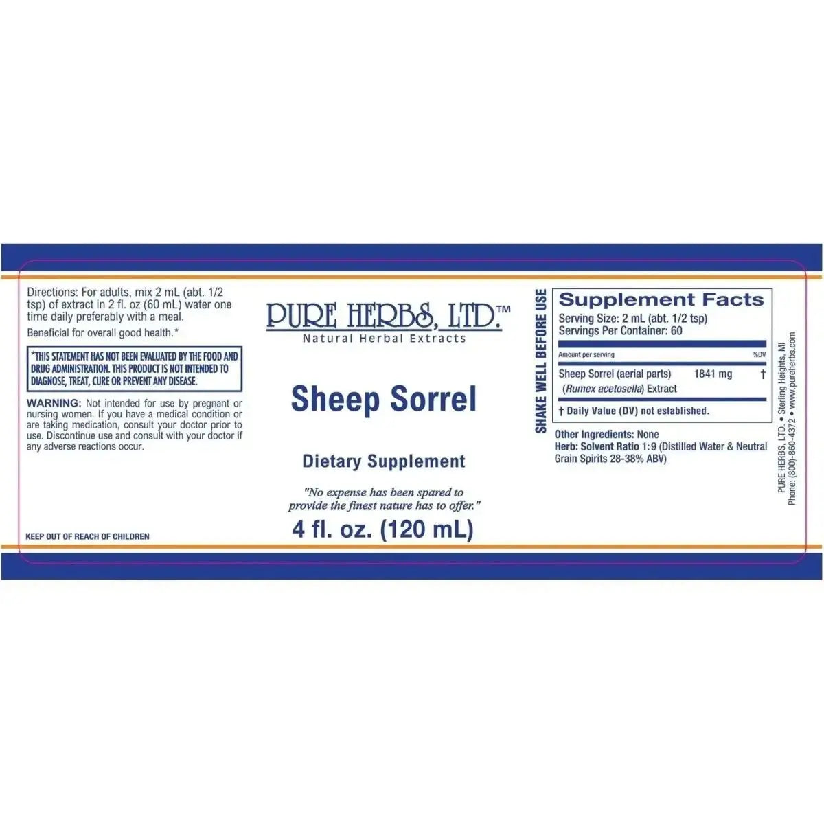 Sheep Sorrel (Rumex acestosella) - Futures ETC Tincture