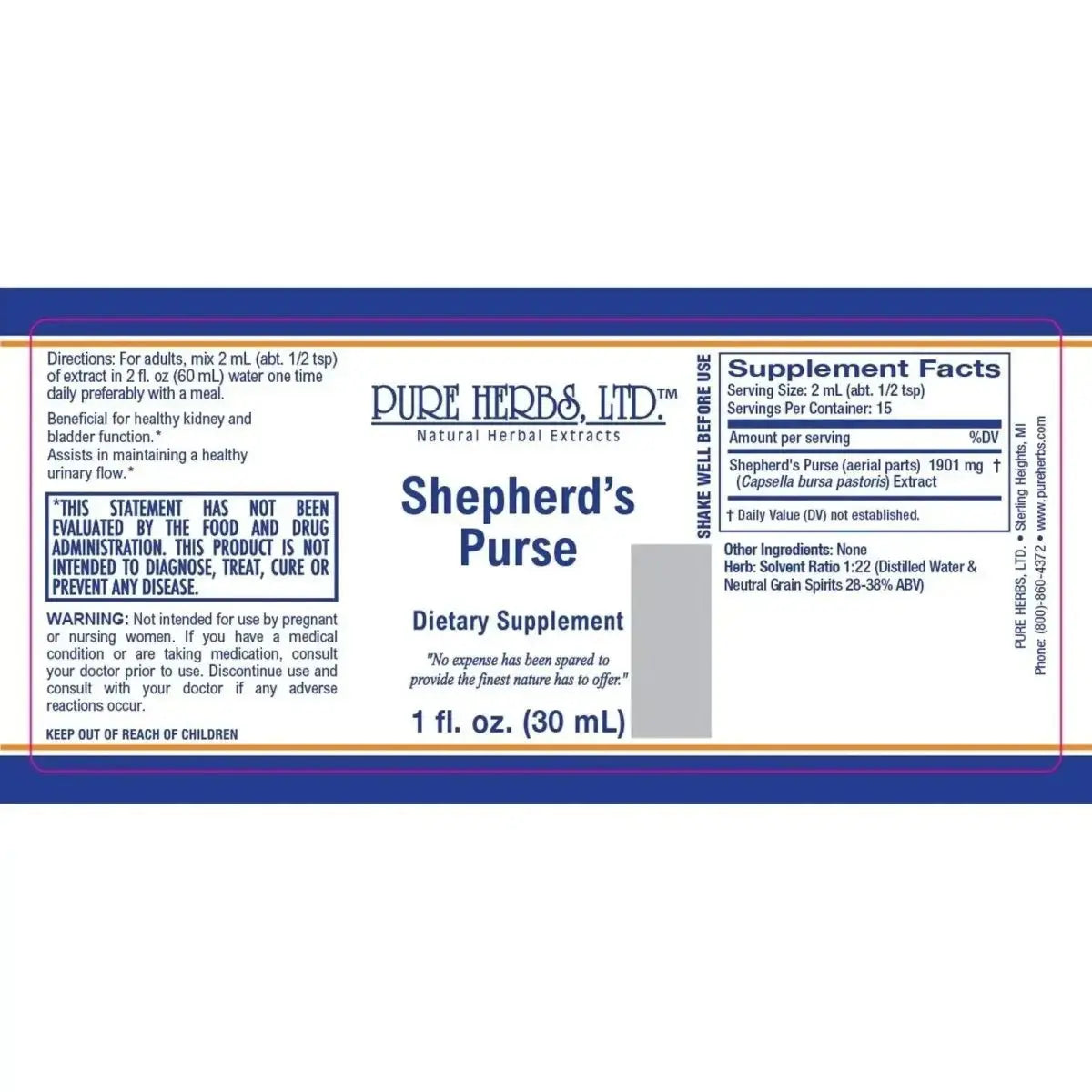 Shepherd's Purse (Capsella bursa pastoris) - Futures ETC Tincture