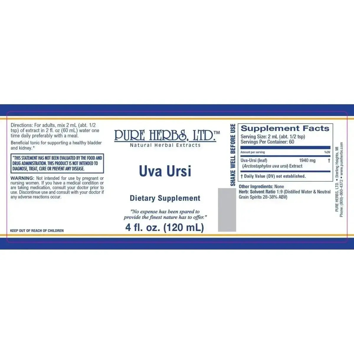 Uva Ursi (Arctostaphylos uva ursi) - Futures ETC Tincture