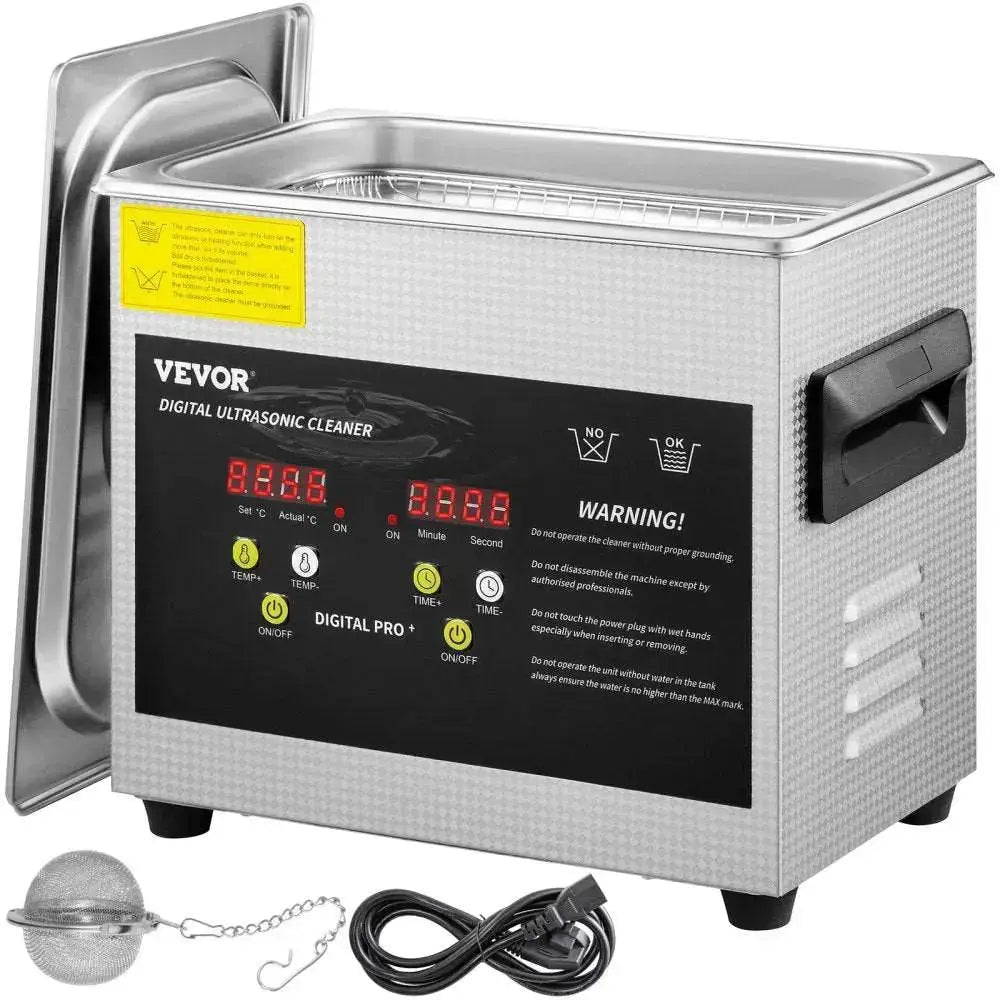 VEVOR 15L Ultrasonic Cleaner with 600W Heater & 360W Ultrasonic for Lab Use - Futures ETC Ultrasonic Cleaner