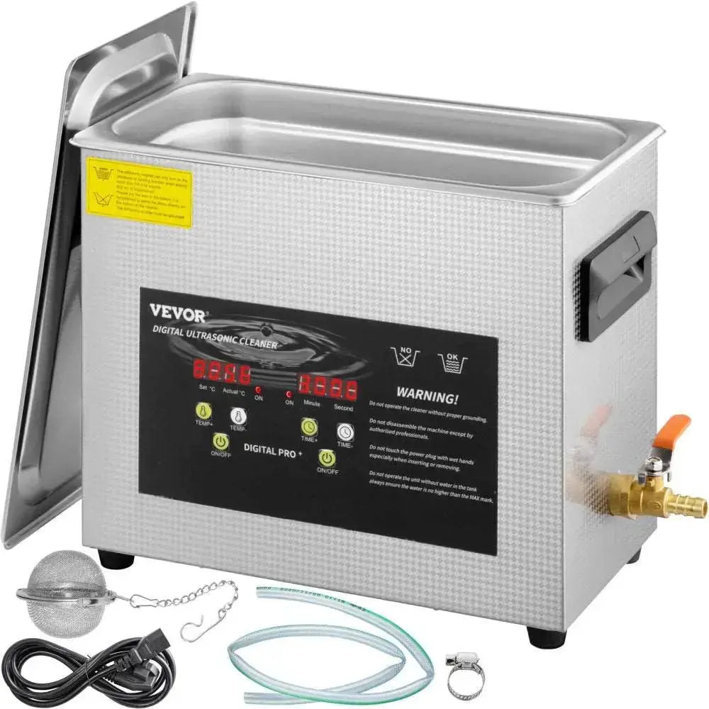 VEVOR 15L Ultrasonic Cleaner with 600W Heater & 360W Ultrasonic for Lab Use - Futures ETC Ultrasonic Cleaner
