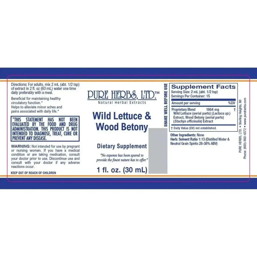 Wild Lettuce & Wood Betony - Futures ETC Tincture