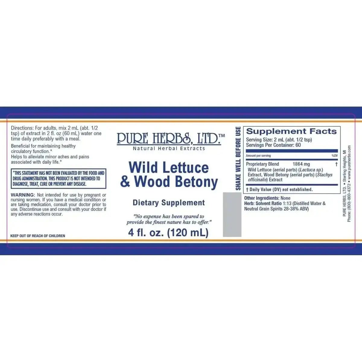 Wild Lettuce & Wood Betony - Futures ETC Tincture
