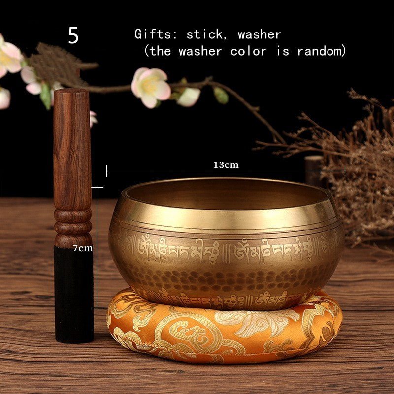 Tibetan Nepal Singing Bowls Set for Vibration Therapy