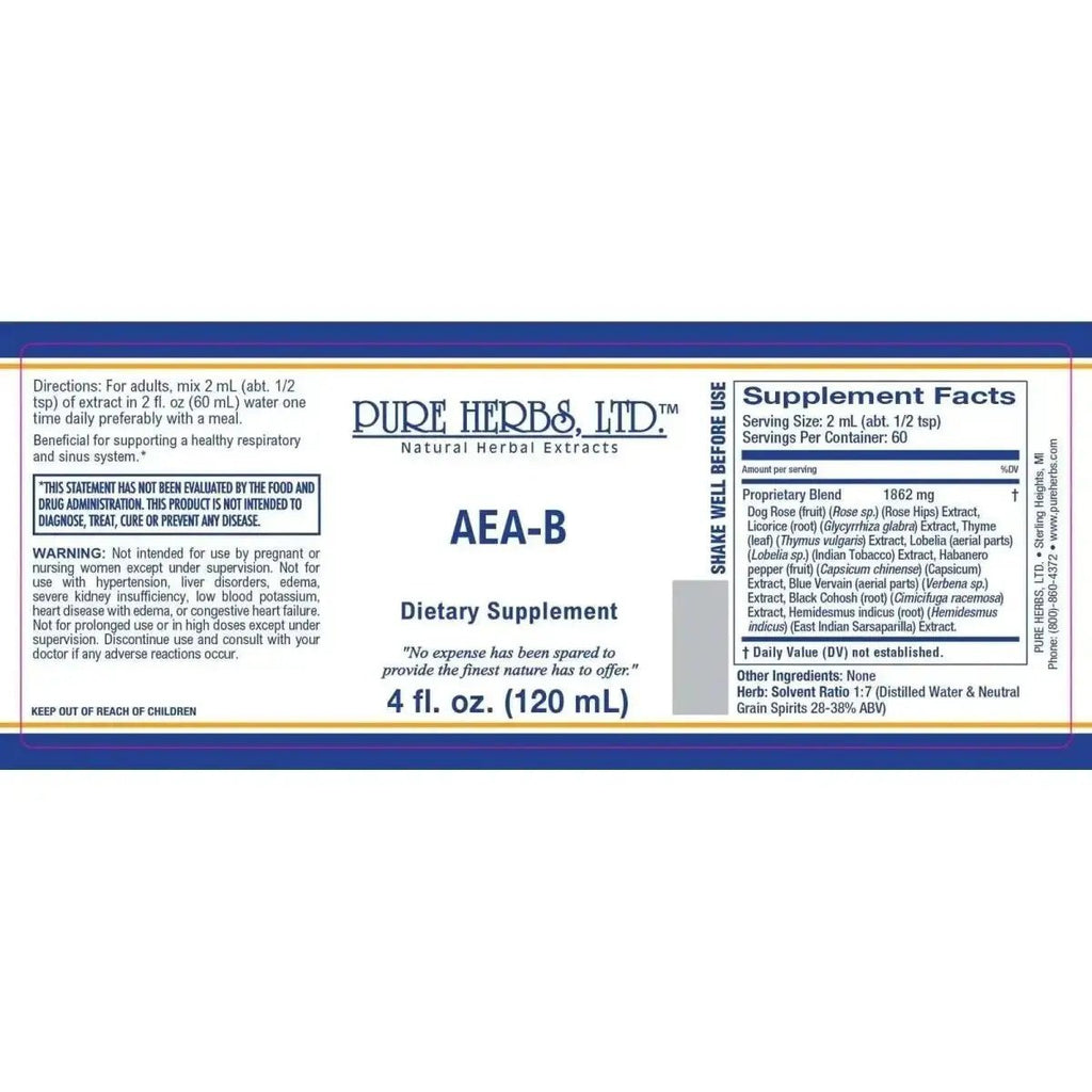 AEA - B Herbal Adjustment for Hormonal & Respiratory Health - Futures ETC Tincture
