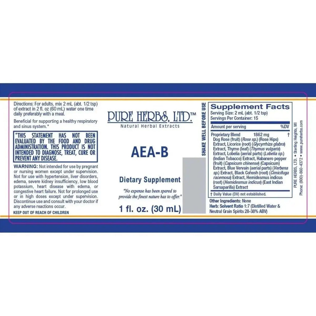 AEA - B Herbal Adjustment for Hormonal & Respiratory Health - Futures ETC Tincture