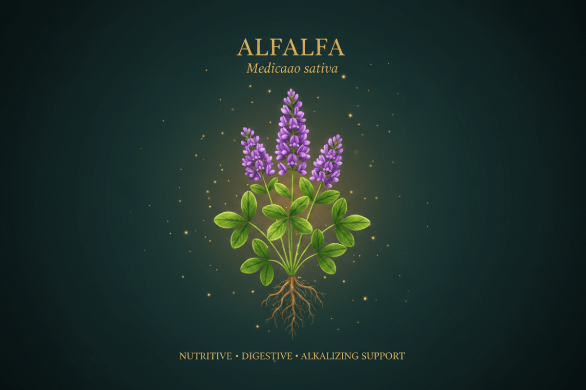 Alfalfa (Medicago sativa) – Nutritive, Digestive & Alkalizing Support, Tincture, Futures ETC