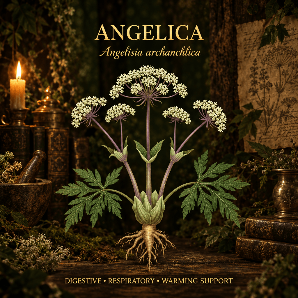 Angelica (Angelica archangelica) – Digestive, Respiratory & Stress Relief, Tincture, Futures ETC
