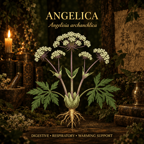 Angelica (Angelica archangelica) – Digestive, Respiratory & Stress Relief, Tincture, Futures ETC