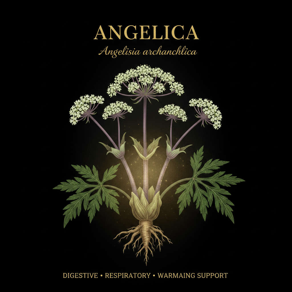 Angelica (Angelica archangelica) – Digestive, Respiratory & Stress Relief, Tincture, Futures ETC