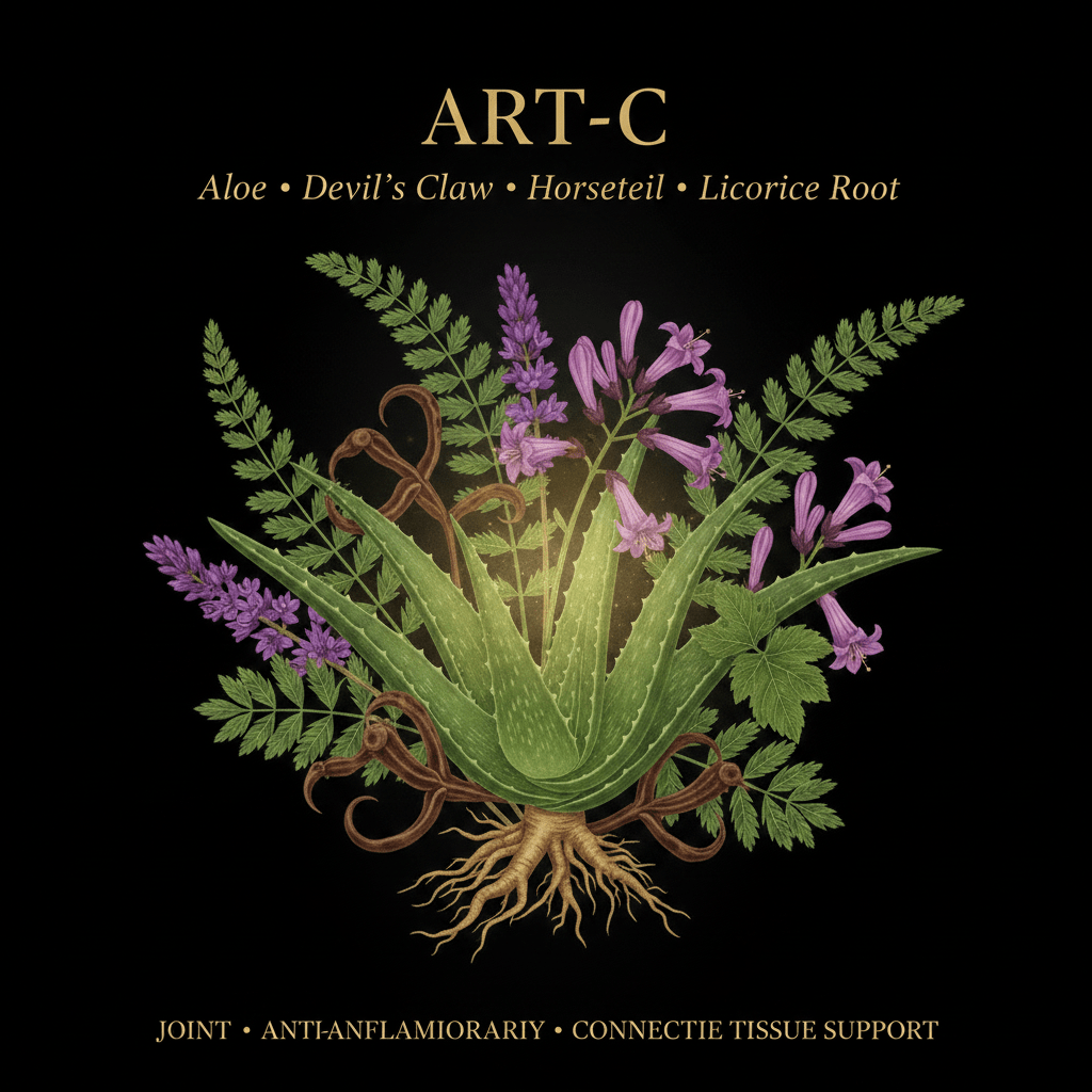 ART-C (Reformulated) – Joint, Anti-Inflammatory & Connective Tissue Support | Aloe, Devil's Claw, Horsetail & Licorice Root, Tincture, Futures ETC