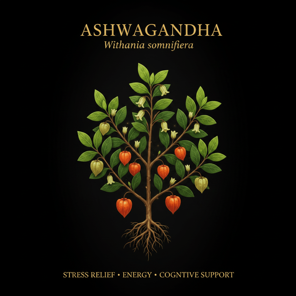 Ashwagandha (Withania somnifera) – Stress Relief, Energy & Cognitive Support, Tincture, Futures ETC