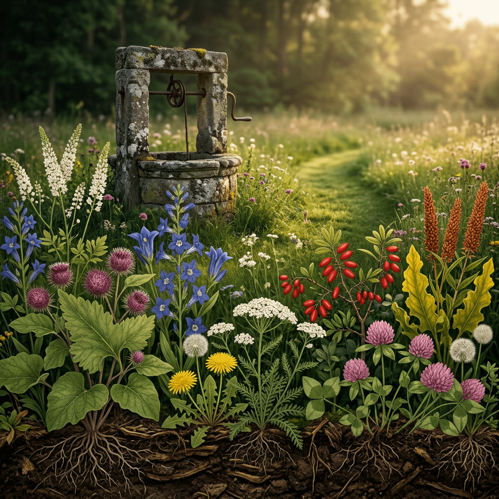 BC-W botanicals in a flowering meadow garden