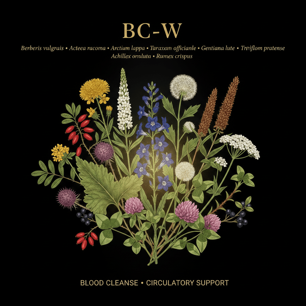 BC-W – Blood Cleanse & Circulatory Support | 10-Herb Blend, Tincture, Futures ETC
