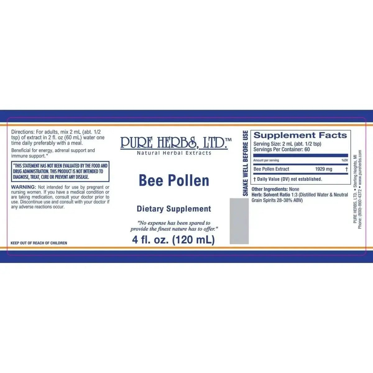 Bee Pollen (Xylocopa sonorina) - Futures ETC Tincture