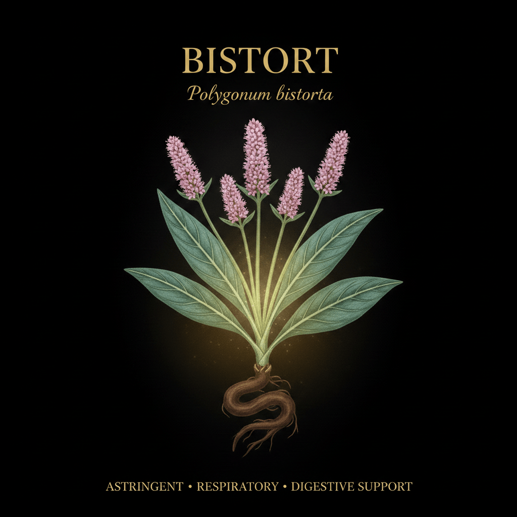 Bistort (Polygonum bistorta) – Astringent, Respiratory & Digestive Support, Tincture, Futures ETC