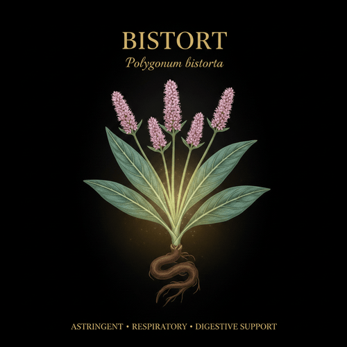 Bistort (Polygonum bistorta) – Astringent, Respiratory & Digestive Support, Tincture, Futures ETC