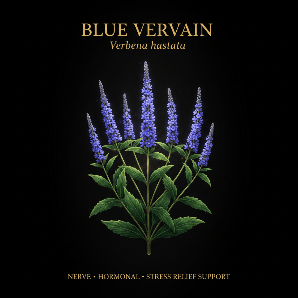 Blue Vervain (Verbena hastata) – Nerve, Hormonal & Stress Relief Support, Tincture, Futures ETC
