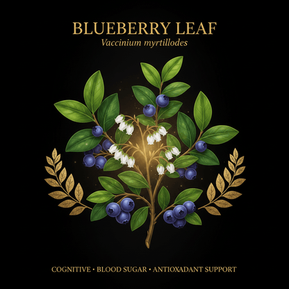 Blueberry Leaf (Vaccinium myrtilloides) – Cognitive, Blood Sugar & Antioxidant Support, Tincture, Futures ETC