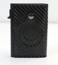 Cartera de cuero fina con protección EMF multifuncional para hombre