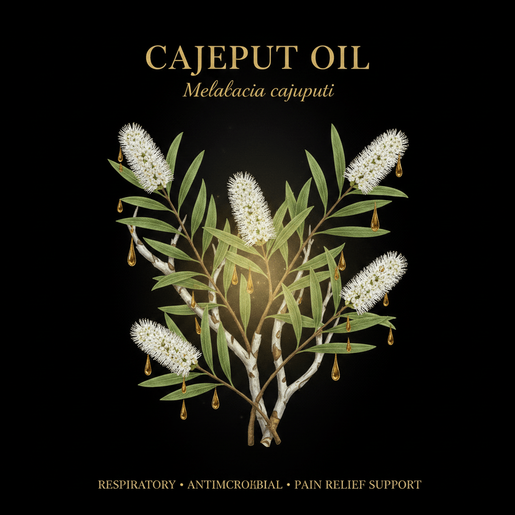 Cajeput Oil (Melaleuca cajuputi) – Respiratory, Antimicrobial & Pain Relief Support, Tincture, Futures ETC