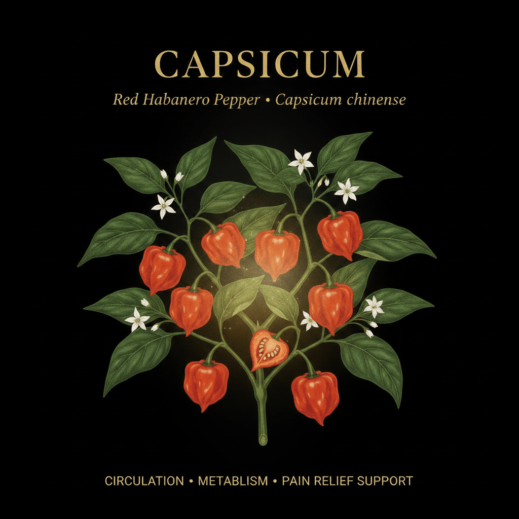 Capsicum (Red Habanero Pepper) – Circulation, Metabolism & Pain Relief Support, Tincture, Futures ETC