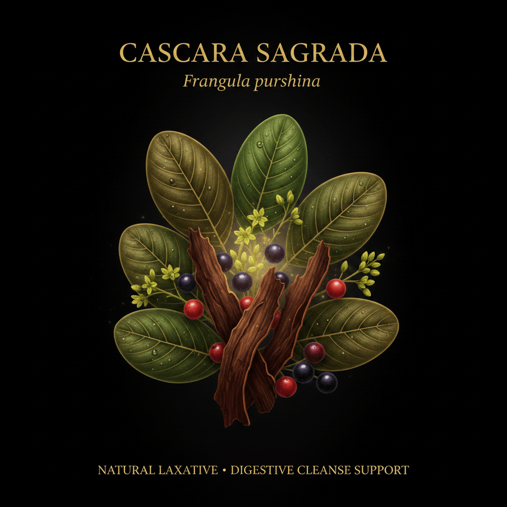 Cascara Sagrada (Frangula purshiana) – Natural Laxative & Digestive Cleanse Support, Tincture, Futures ETC