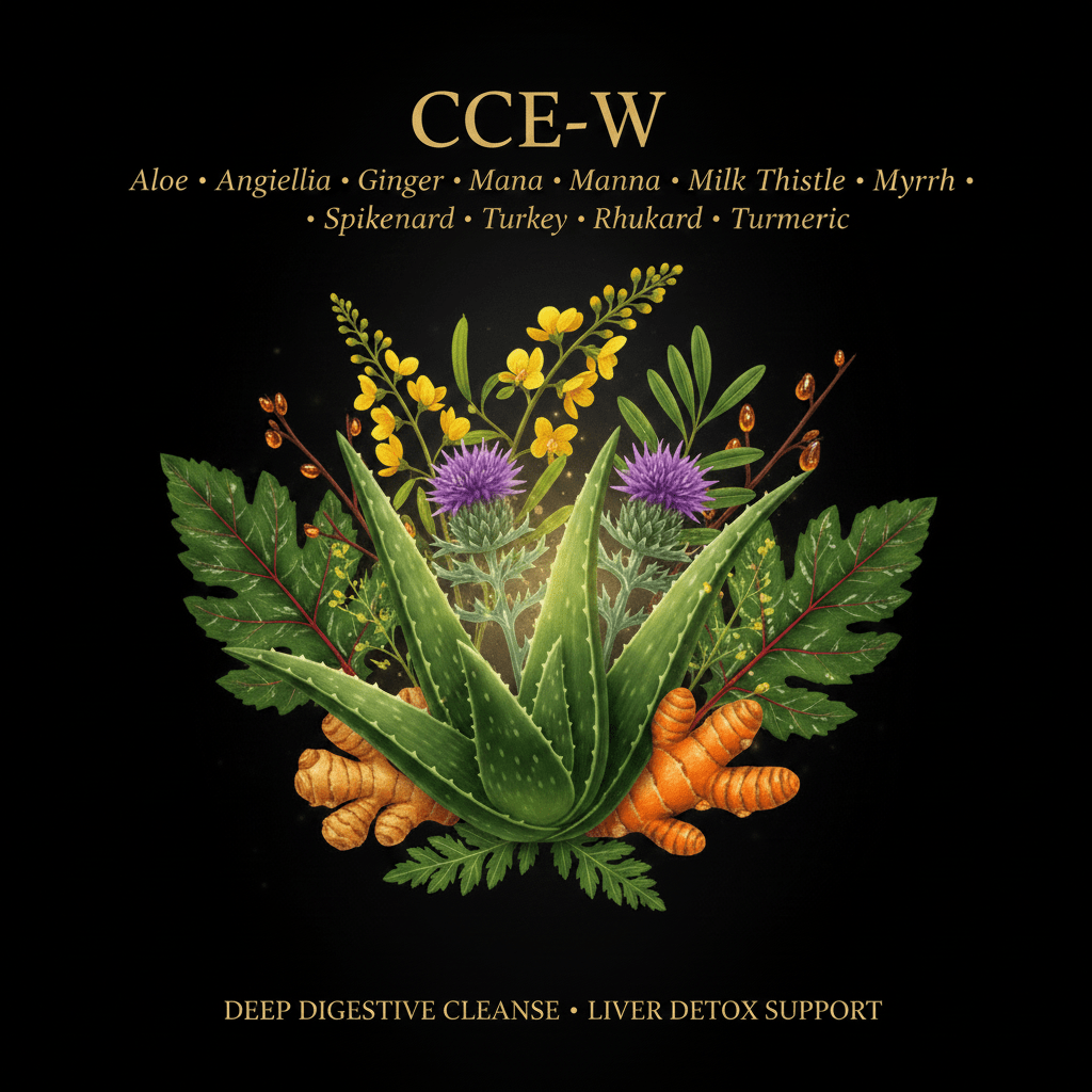 CCE - W Herbal Blend – Deep Digestive Cleanse & Liver Support | 10 - Herb Formula, Tincture, Futures ETC