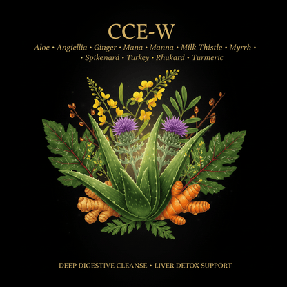 CCE - W Herbal Blend – Deep Digestive Cleanse & Liver Support | 10 - Herb Formula, Tincture, Futures ETC