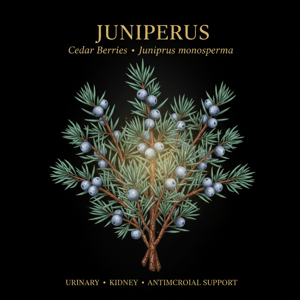 Cedar Berries (Juniperus) – Kidney, Digestive & Immune Support, Tincture, Futures ETC